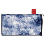 White And Blue Acid Wash Tie Dye Print Mailbox Cover