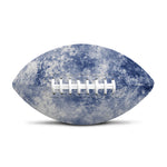 White And Blue Acid Wash Tie Dye Print Rugby Ball