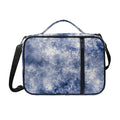 White And Blue Acid Wash Tie Dye Print Shoulder Strap Bible Bag