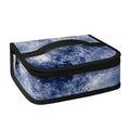 White And Blue Acid Wash Tie Dye Print Small Lunch Bag
