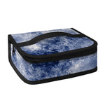 White And Blue Acid Wash Tie Dye Print Small Lunch Bag