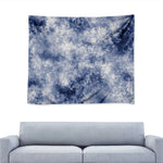 White And Blue Acid Wash Tie Dye Print Tapestry