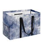 White And Blue Acid Wash Tie Dye Print Utility Tote Bag