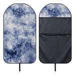 White And Blue Acid Wash Tie Dye Print Waterproof Car Seat Cover
