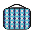 White And Blue Argyle Pattern Print Classic Bible Case