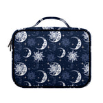 White And Blue Celestial Pattern Print Briefcase Bible Bag