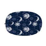 White And Blue Celestial Pattern Print Car Side Mirror Covers