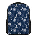 White And Blue Celestial Pattern Print Casual Backpack