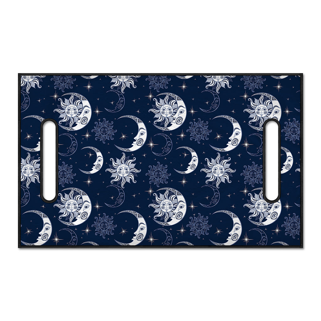 White And Blue Celestial Pattern Print Golf Cart Seat Cover