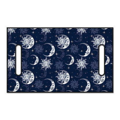 White And Blue Celestial Pattern Print Golf Cart Seat Cover