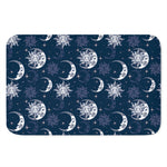 White And Blue Celestial Pattern Print Indoor Door Mat