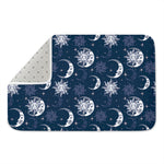 White And Blue Celestial Pattern Print Indoor Door Mat