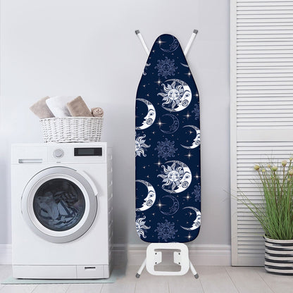 White And Blue Celestial Pattern Print Ironing Board Cover