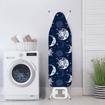 White And Blue Celestial Pattern Print Ironing Board Cover
