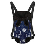 White And Blue Celestial Pattern Print Pet Carrier Backpack