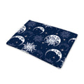 White And Blue Celestial Pattern Print Pet Cooling Mat Cover