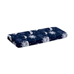 White And Blue Celestial Pattern Print Piano Keyboard Cover