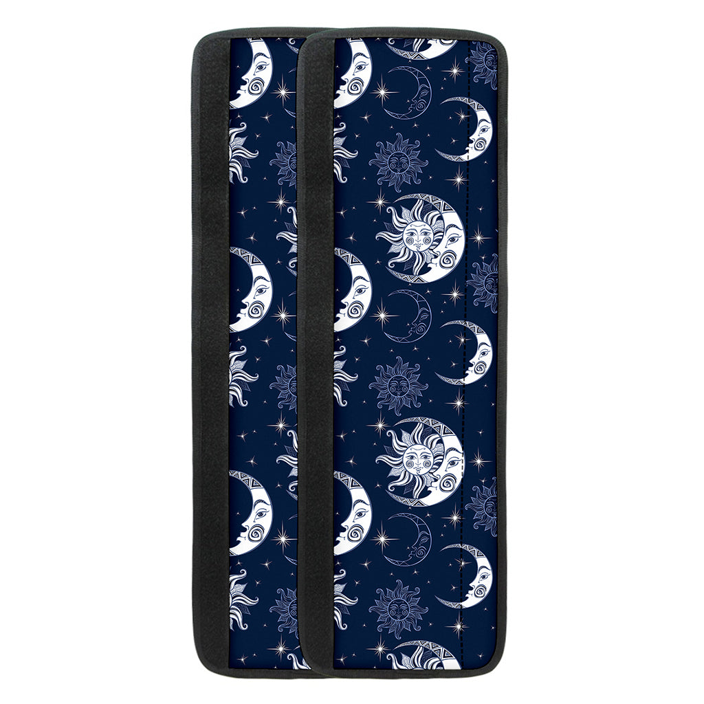 White And Blue Celestial Pattern Print Refrigerator Handle Covers