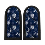 White And Blue Celestial Pattern Print Skillet Handle Cover