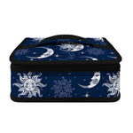 White And Blue Celestial Pattern Print Small Lunch Bag