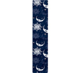 White And Blue Celestial Pattern Print Table Runner