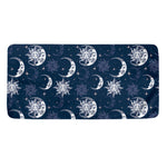White And Blue Celestial Pattern Print Towel