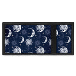 White And Blue Celestial Pattern Print Trifold Wallet
