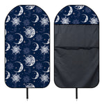 White And Blue Celestial Pattern Print Waterproof Car Seat Cover