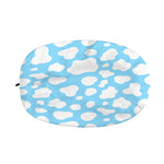 White And Blue Cow Print Car Side Mirror Covers