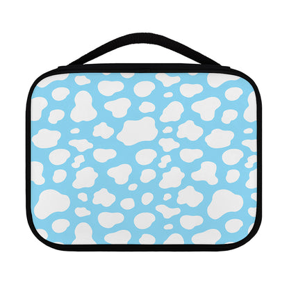 White And Blue Cow Print Classic Bible Case