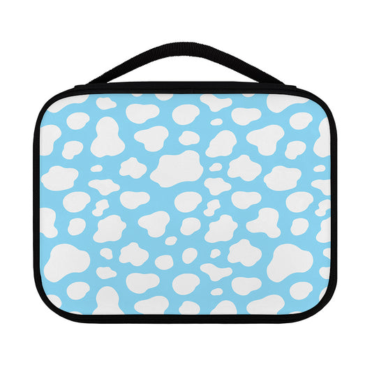 White And Blue Cow Print Classic Bible Case