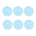 White And Blue Cow Print Coaster Set