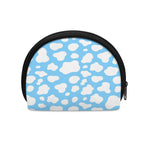 White And Blue Cow Print Coin Purse