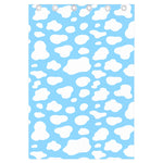 White And Blue Cow Print Curtain