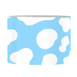 White And Blue Cow Print Drum Lamp Shade