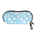 White And Blue Cow Print Glasses Case