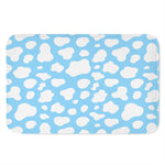 White And Blue Cow Print Indoor Door Mat