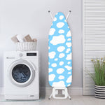 White And Blue Cow Print Ironing Board Cover