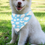 White And Blue Cow Print Over The Collar Dog Bandana