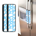 White And Blue Cow Print Refrigerator Handle Covers