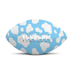 White And Blue Cow Print Rugby Ball