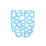 White And Blue Cow Print Toilet Lid Cover