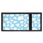 White And Blue Cow Print Trifold Wallet