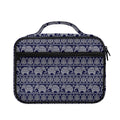 White And Blue Indian Elephant Print Briefcase Bible Bag