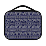 White And Blue Indian Elephant Print Classic Bible Case