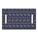 White And Blue Indian Elephant Print Golf Cart Seat Cover