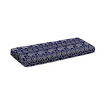 White And Blue Indian Elephant Print Piano Keyboard Cover