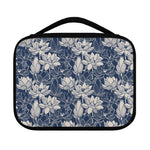 White And Blue Lotus Flower Print Classic Bible Case