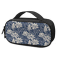 White And Blue Lotus Flower Print Portable Cooler Travel Case