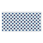 White And Blue Polka Dot Pattern Print Beach Towel